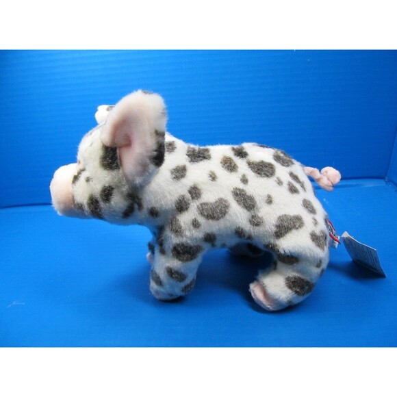 Douglas Pauline Spotted Pig Plush 10" Small White Gray Spots w/Tag 1890 - Picture 2 of 9